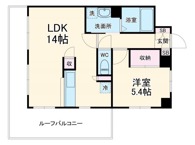 市川市福栄のマンションの間取り