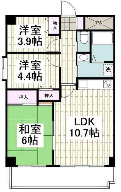 藤沢市長後のマンションの間取り