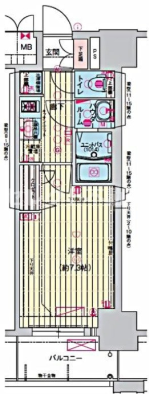 プレサンス栄フェルの間取り