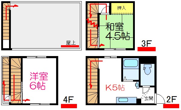 墨田区向島のマンションの間取り