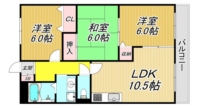 フローリーハイツIIの間取り