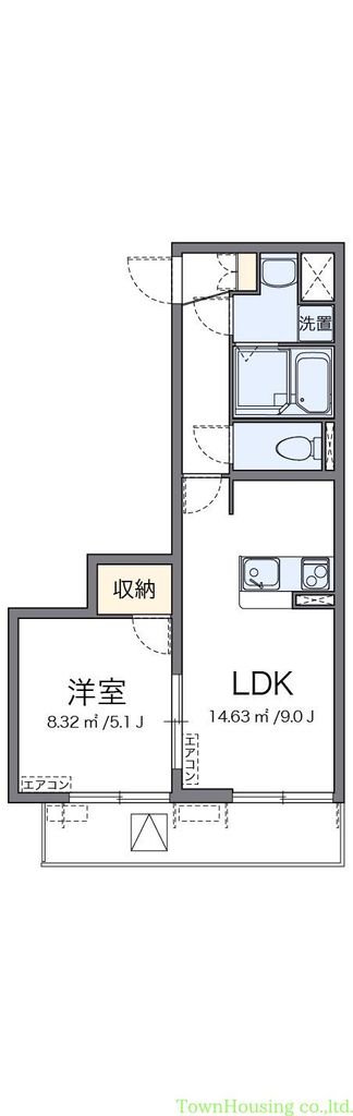 クレイノカーサ学芸大学の間取り