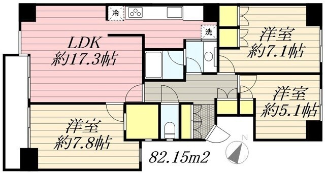 グランドメゾン津田沼の間取り