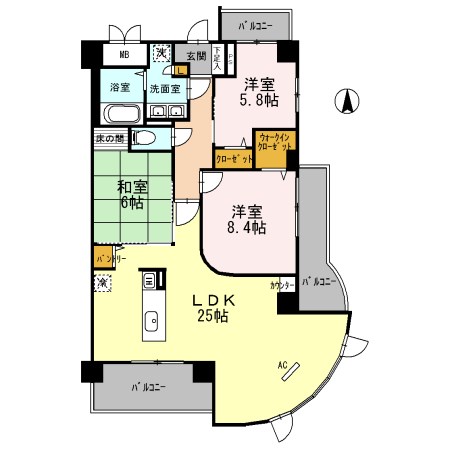 イーグル山手の間取り