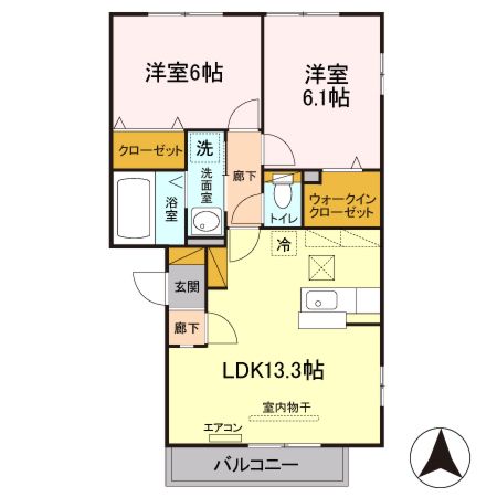 ボヌール日進の間取り