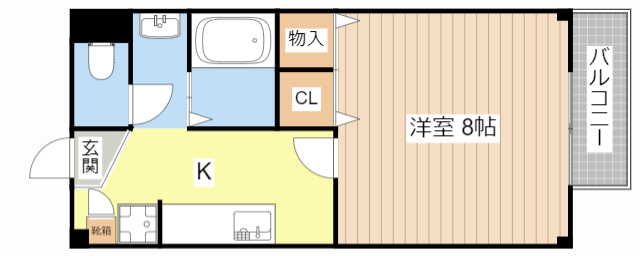 Delta Studioの間取り