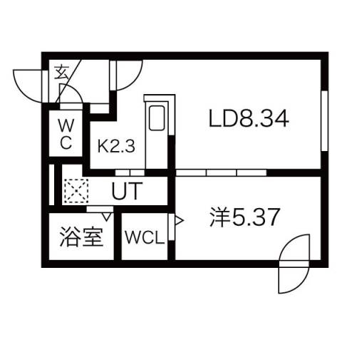 【フォレスト栄通の間取り】