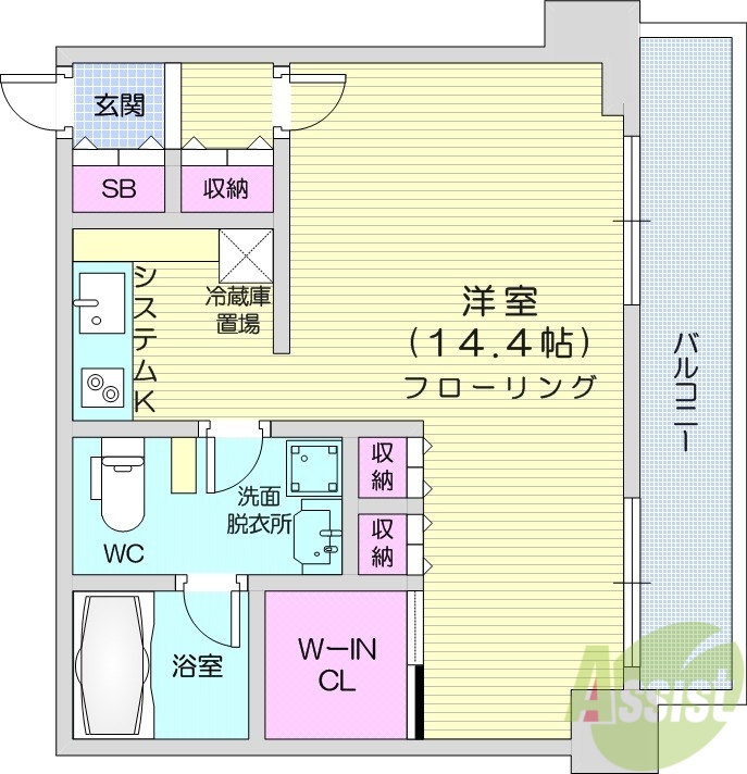 プライムメゾン大通公園の間取り