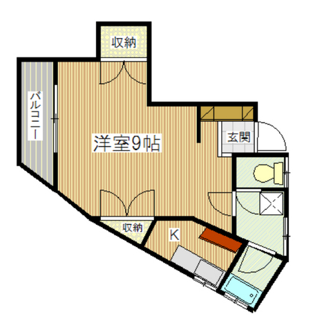 アシスト別府の間取り