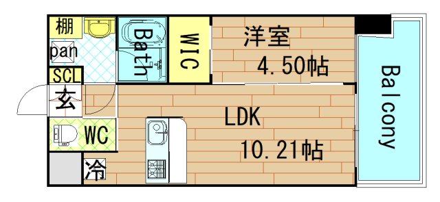 プレジオ大正の間取り