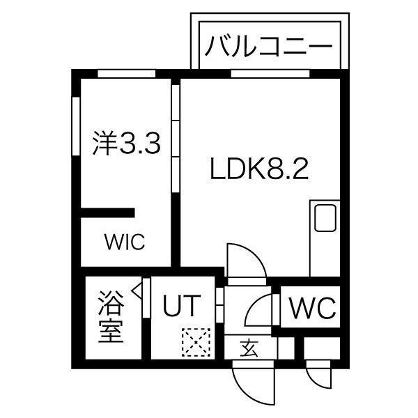 名古屋市西区栄生のアパートの間取り