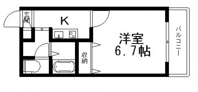 東大阪市寿町のマンションの間取り