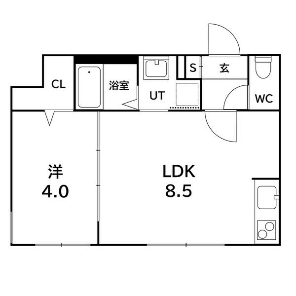 ラフィーネ南郷通の間取り