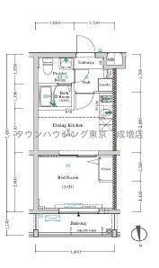 板橋区坂下のマンションの間取り