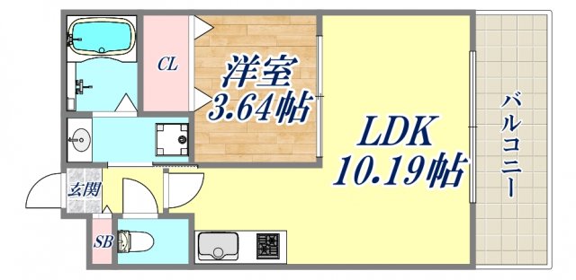 プレジオ御幣島の間取り