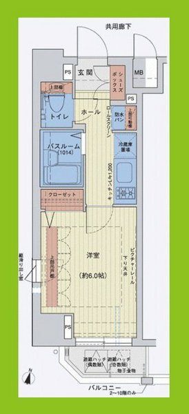 エステムプラザ横浜みなとみらいＷＥＳＴの間取り