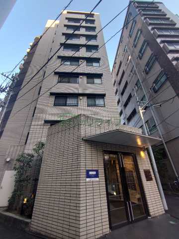 【渋谷区恵比寿のマンションの建物外観】