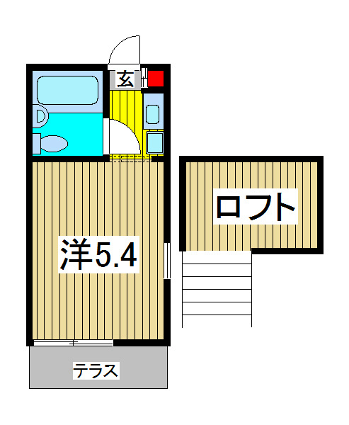 ステージ芝の間取り