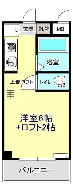 姫路市北平野のマンションの間取り