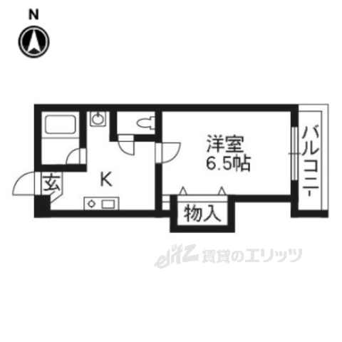 ライブＩＮ修学院の間取り