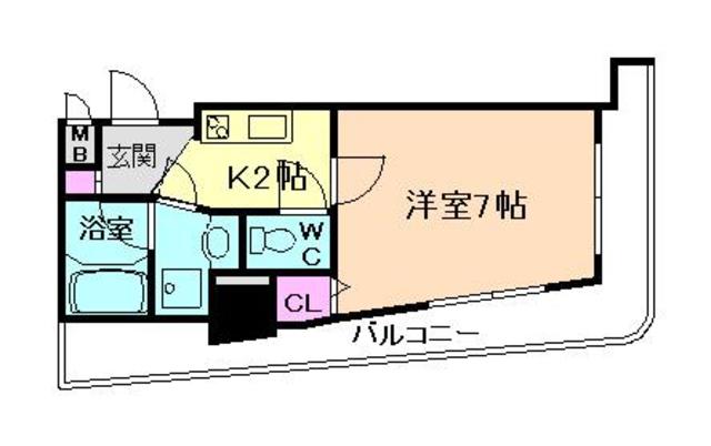 カスタリアタワー肥後橋の間取り