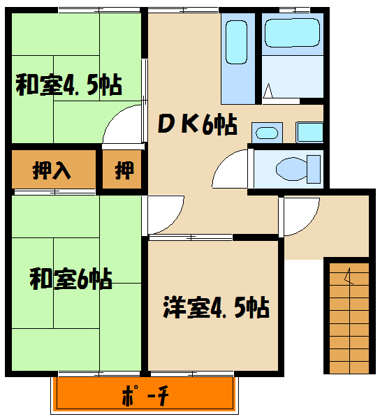 稲田ハイツの間取り