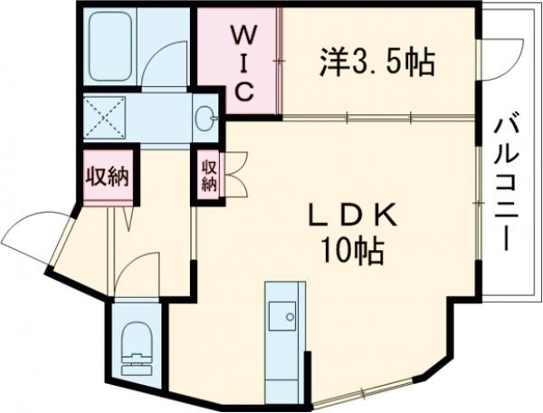 ブルーダイヤモンド中間の間取り