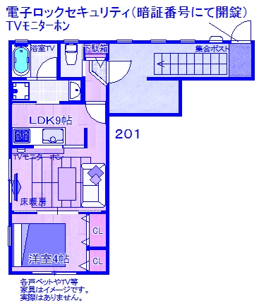 横浜市都筑区中川のアパートの間取り