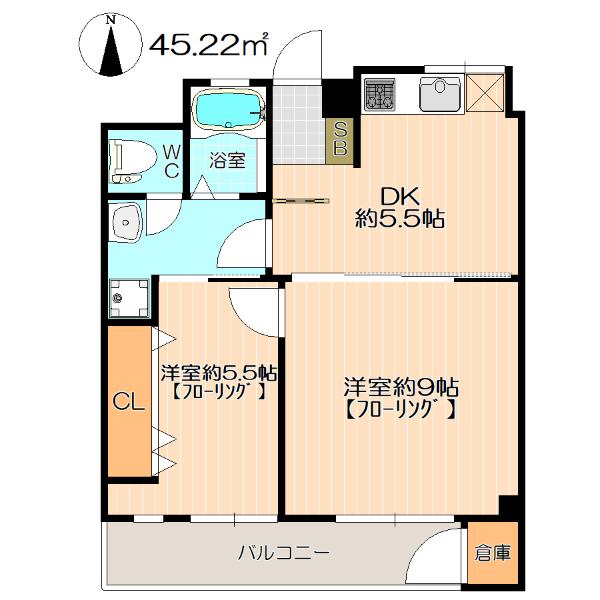 平和マンションの間取り