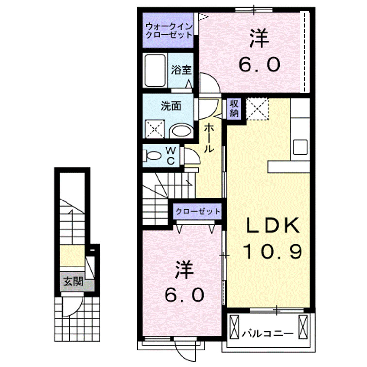 ブライト　ヒル　Ｂの間取り