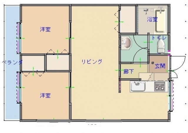 フレシール若草の間取り