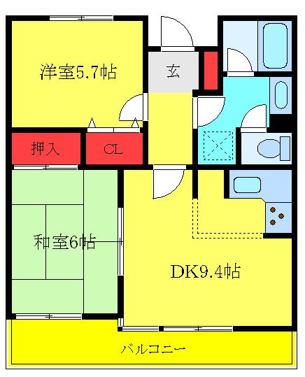 板橋本町グリーンパークの間取り