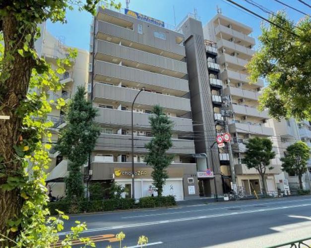 墨田区東向島のマンションの建物外観