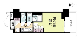 ルネフラッツ谷町四丁目の間取り