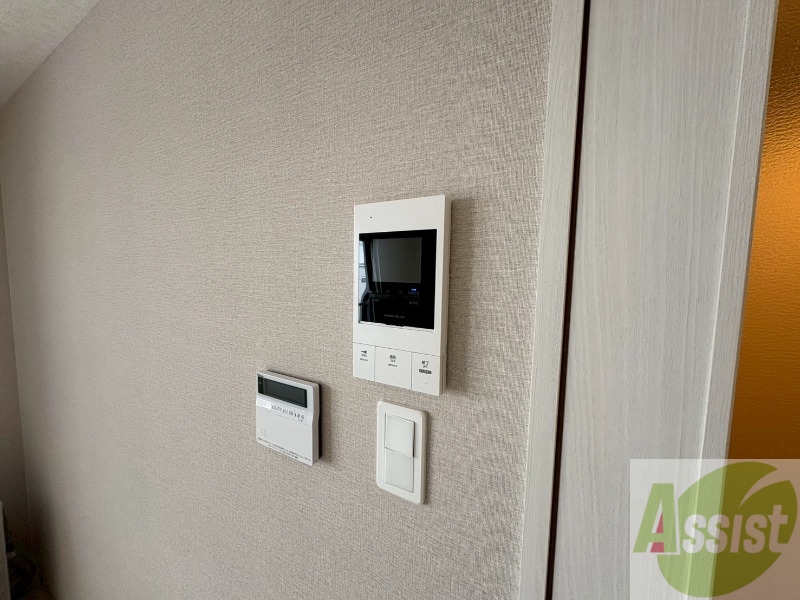 セキュリティ　モニタ付インターホンでセキュリティ面も安心です。