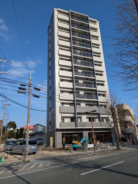 建物外観　２０２６年３月下旬入居開始の１ＬＤＫ・２ＬＤＫ複合マンション