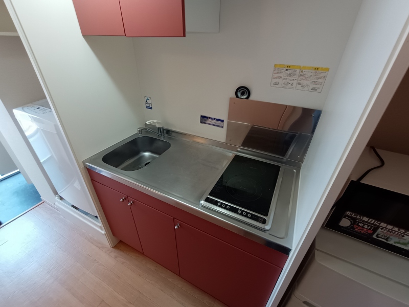 キッチン　コンロは２口コンロです。