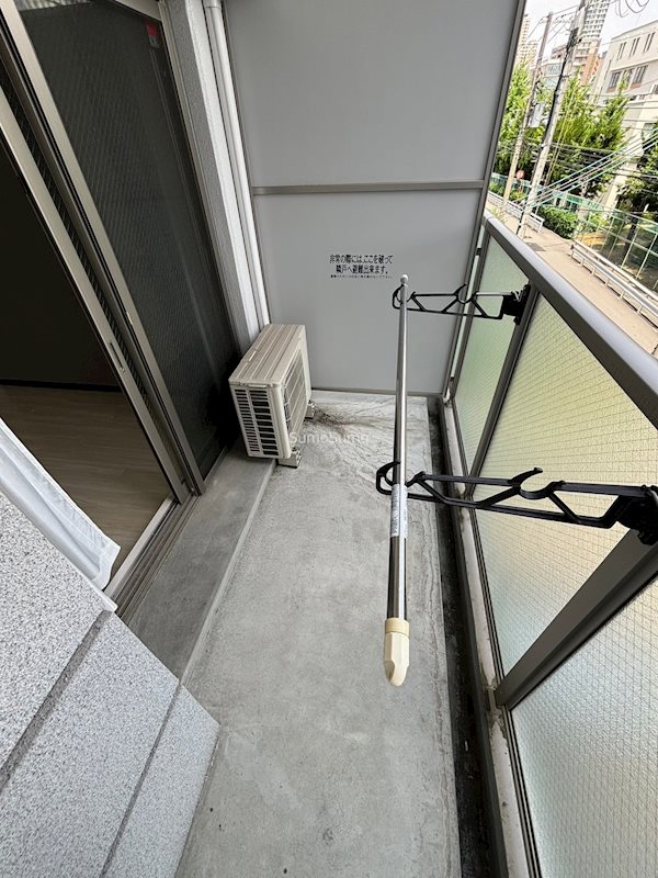 バルコニー　広々としたバルコニーです