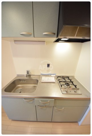 キッチン　ドゥーエ森ノ宮　2口ガスコンロキッチン