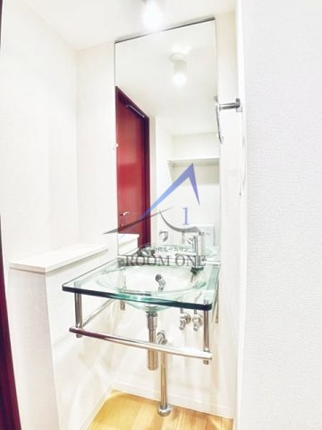 洗面設備　洗面台です。