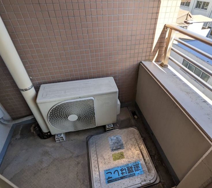 バルコニー　お洗濯にも便利なバルコニー付き