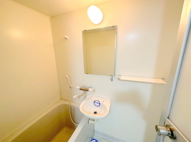 洗面設備　洗面台はバスルーム内です。