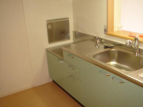 キッチン　ガスコンロ設置可