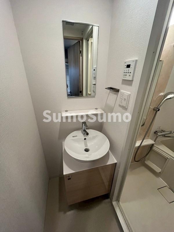 洗面設備　広い洗面スペース