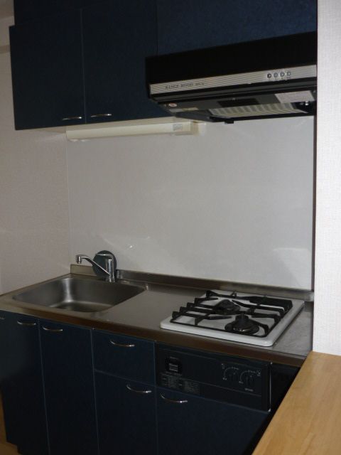 キッチン　二口コンロ付のキッチン