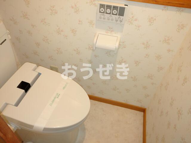 トイレ　可愛いクロスのトイレになりま…?