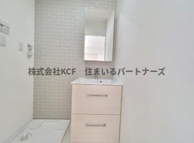 洗面設備　広い洗面スペース