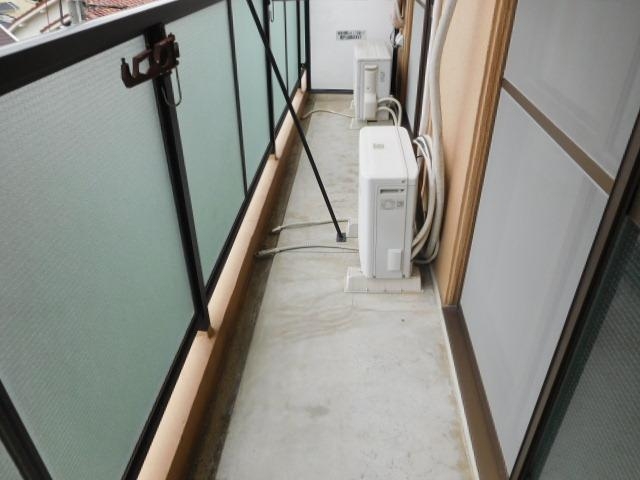 バルコニー　洗濯物がたくさん干せます