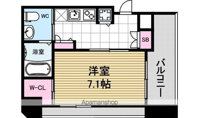 ISM谷町六丁目の間取り写真