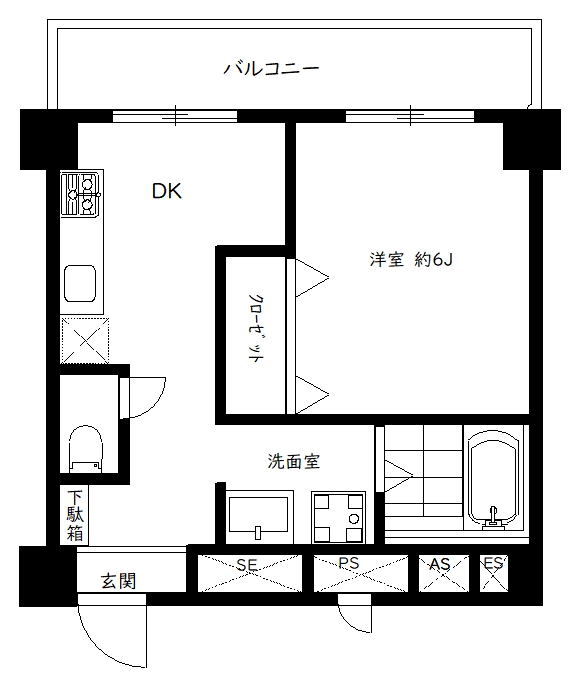 マンション第2明大前の間取り写真